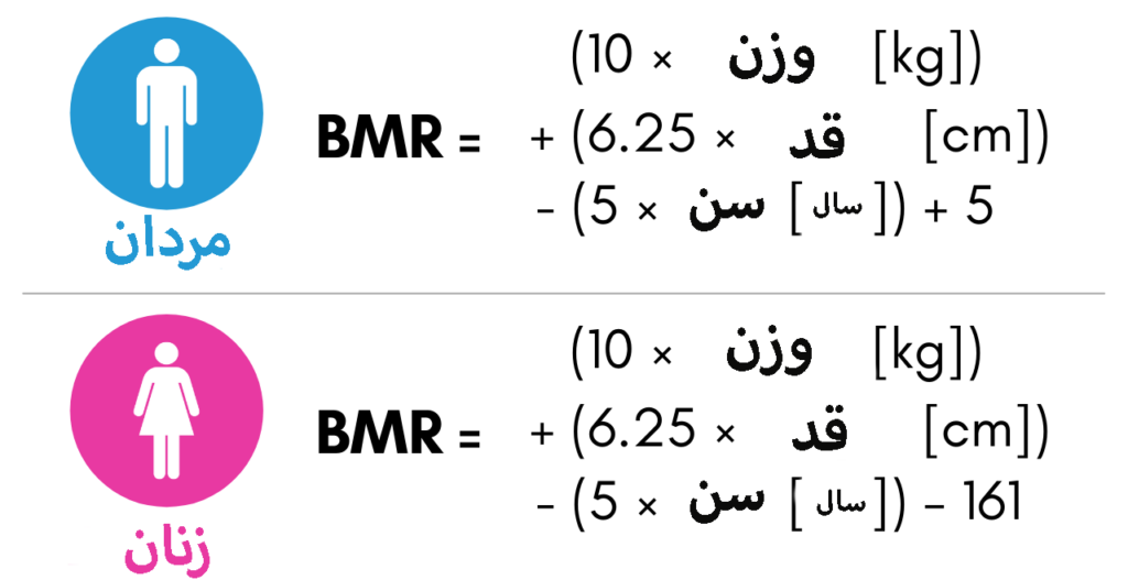 فرمول محاسبه BMR